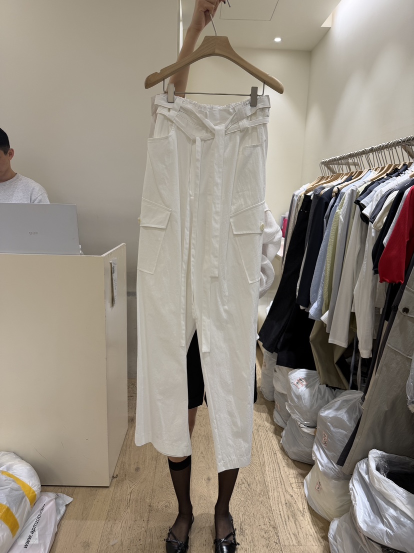 FLOWER-L韓國直郵實拍女裝新品26春夏休閑人氣休閑褲含腰帶FLOWER-L休閑褲圖色2