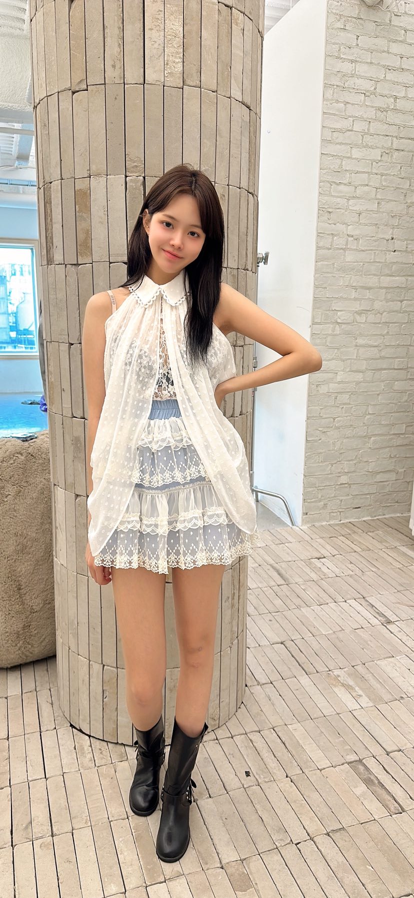 YARD韓國東大門代購女裝新款休閑熱賣時尚人氣襯衫蕾絲衫YARD襯衫/蕾絲衫