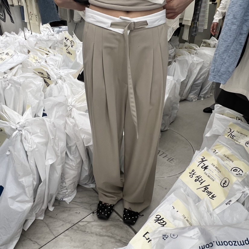 BREATHE韓國直郵實拍女裝新品熱賣推薦休閑時尚人氣休閑褲BREATHE休閑褲圖色2