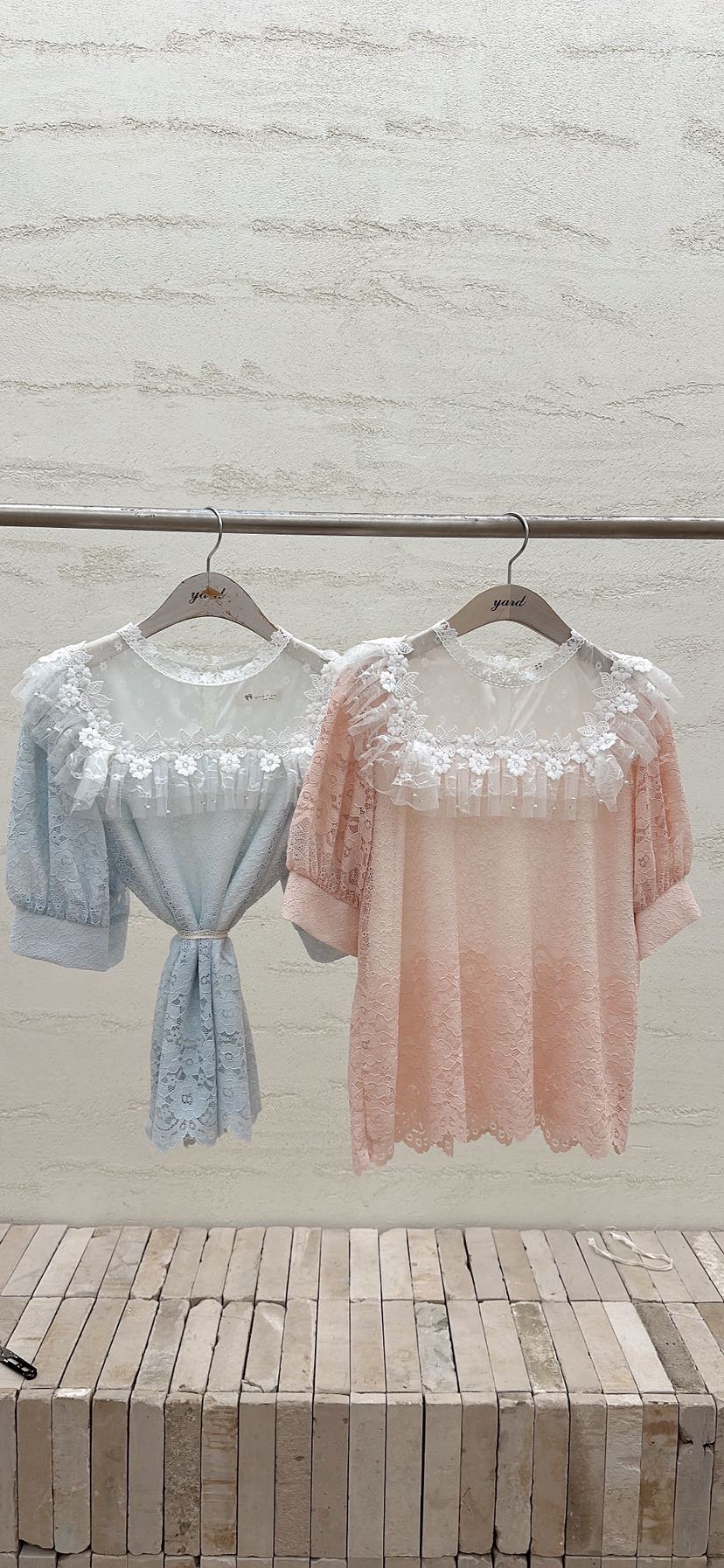 YARD韓國直郵實拍女裝新品休閑熱賣人氣職業時尚襯衫蕾絲衫YARD襯衫/蕾絲衫