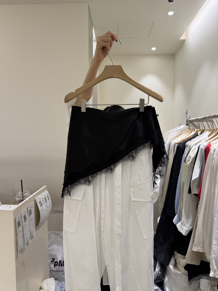 FLOWER-L韓國東大門直郵女士新款時尚休閑26春夏短裙不含褲子FLOWER-L短裙圖色2