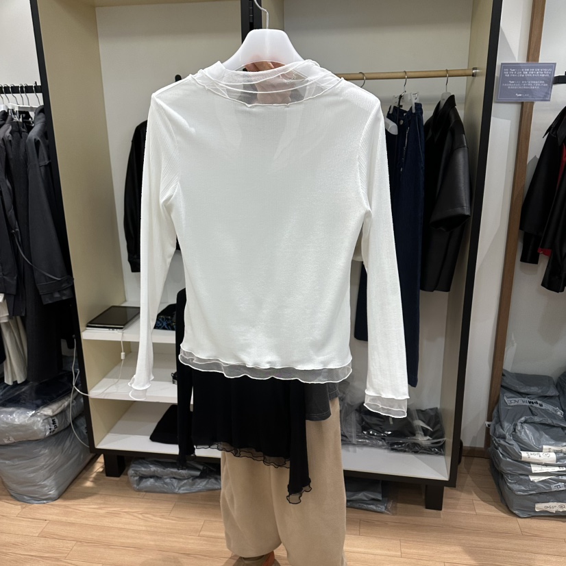 MUYBIEN韓國東大門代購女裝新品人氣時尚休閑推薦長袖T恤MUYBIEN長袖T恤