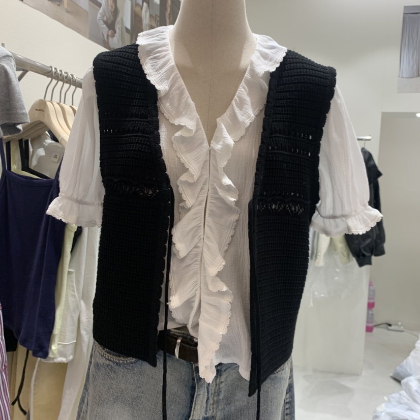 FRE韓國直郵女士新款26春夏人氣推薦馬甲不含內搭鉤針編織FRE SEOUL馬甲圖色2