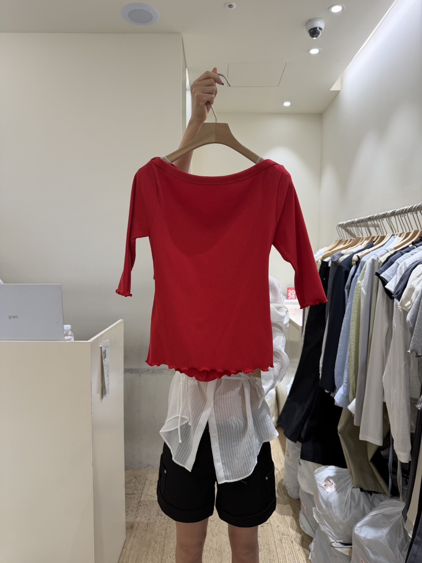 FLOWER-L韓國直郵實拍女裝新品休閑推薦26春夏熱賣人氣T恤FLOWER-LT恤圖色2