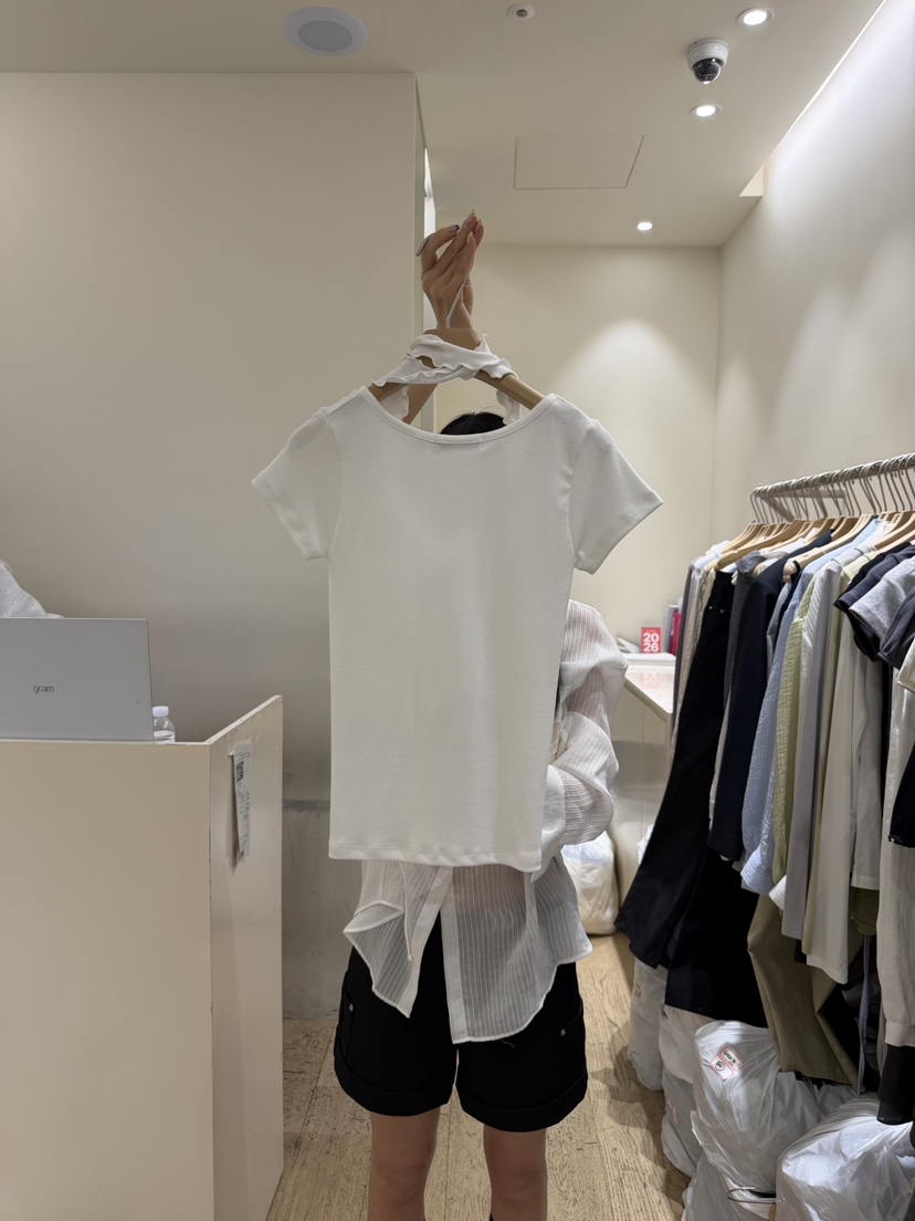 FLOWER-L韓國東大門直郵女士新品時尚職業休閑T恤含脖帶FLOWER-LT恤