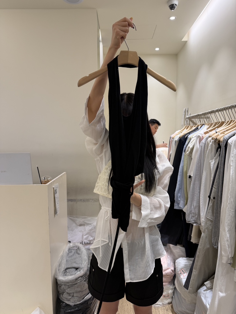 FLOWER-L韓國直郵實拍女裝新款熱賣26春夏推薦時尚吊帶背心FLOWER-L吊帶/背心圖色4黑色