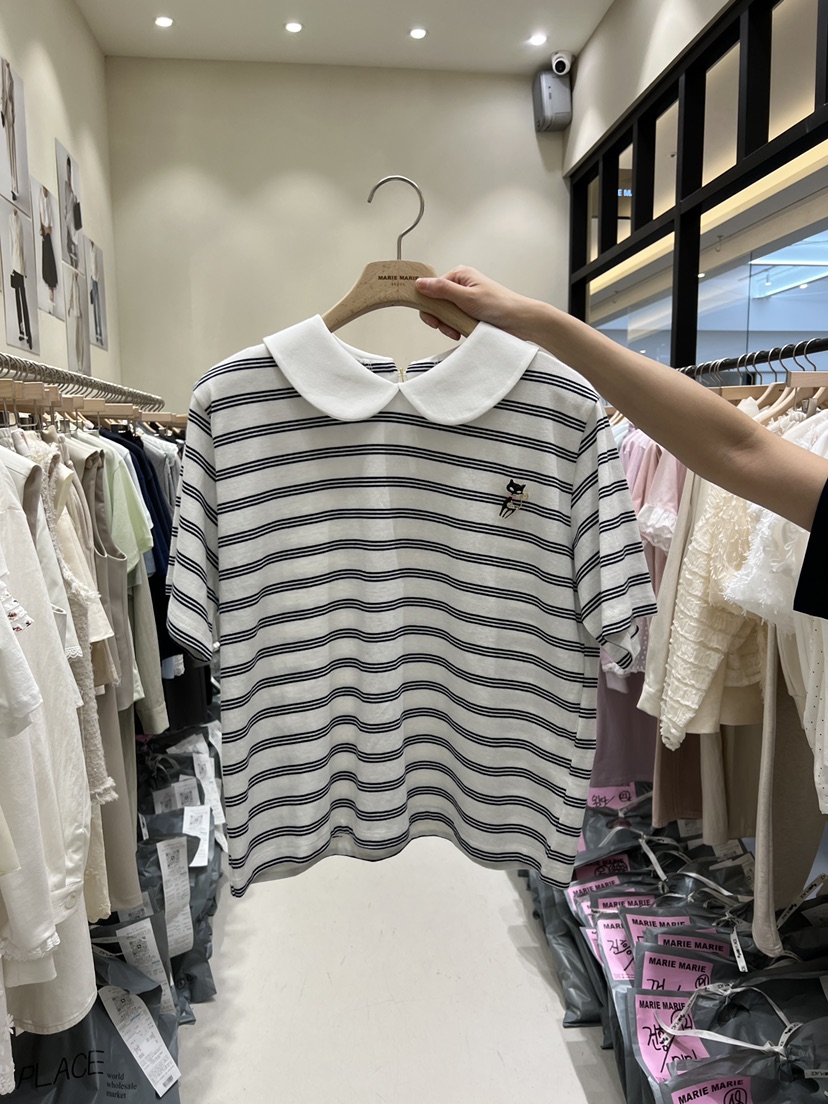 MARIE MARIE韓國代購女裝新品休閑26春夏人氣職業時尚T恤MARIE MARIET恤圖色1