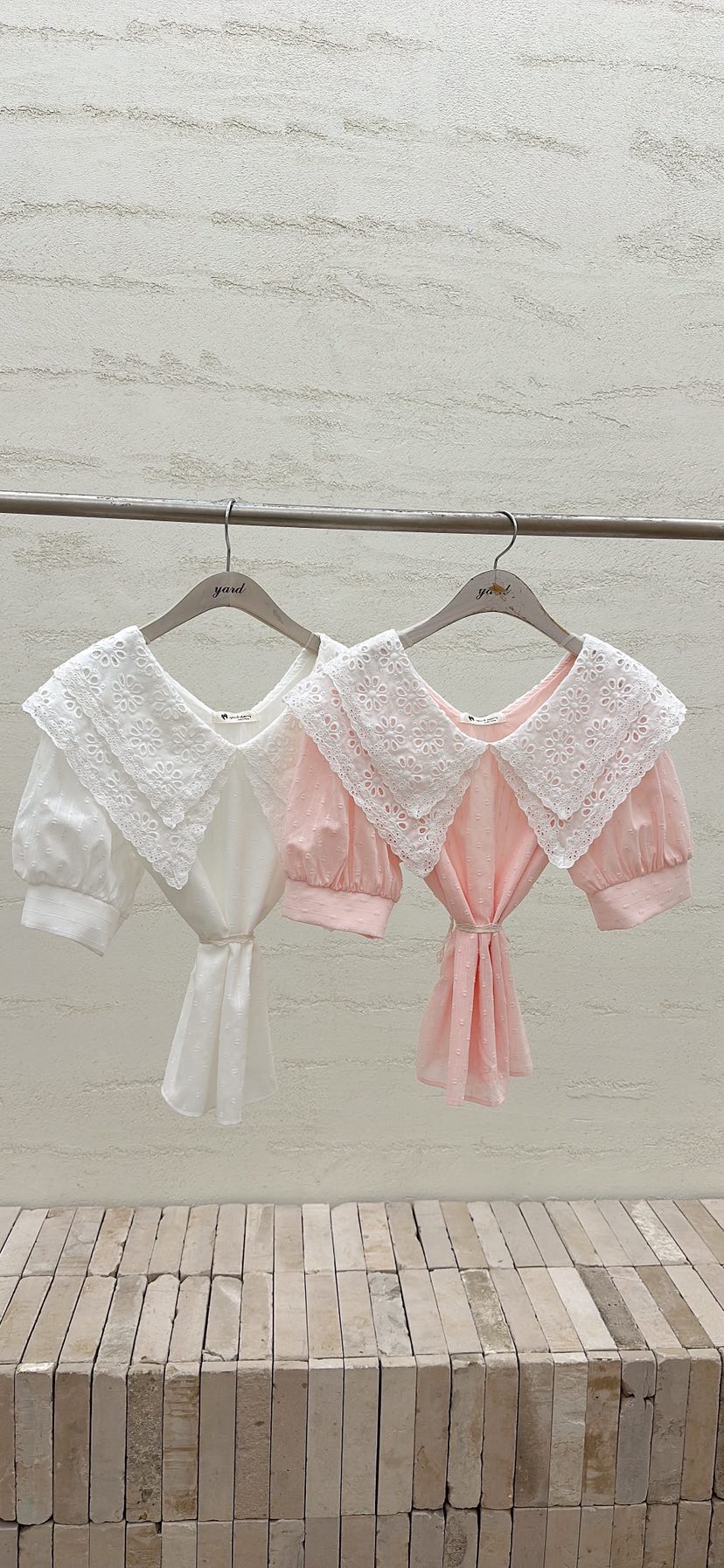 YARD韓國東大門直郵女裝新款休閑職業時尚人氣襯衫蕾絲衫YARD襯衫/蕾絲衫