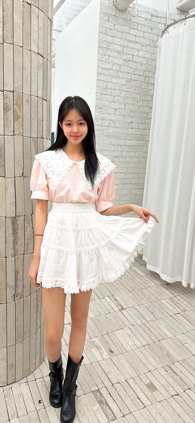 YARD韓國東大門直郵女裝新款休閑職業時尚人氣襯衫蕾絲衫YARD襯衫/蕾絲衫