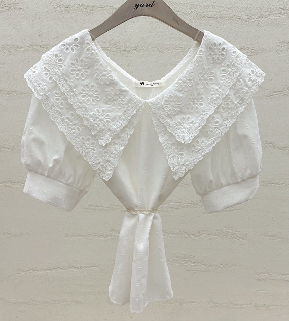 YARD韓國東大門直郵女裝新款休閑職業時尚人氣襯衫蕾絲衫YARD襯衫/蕾絲衫圖色1