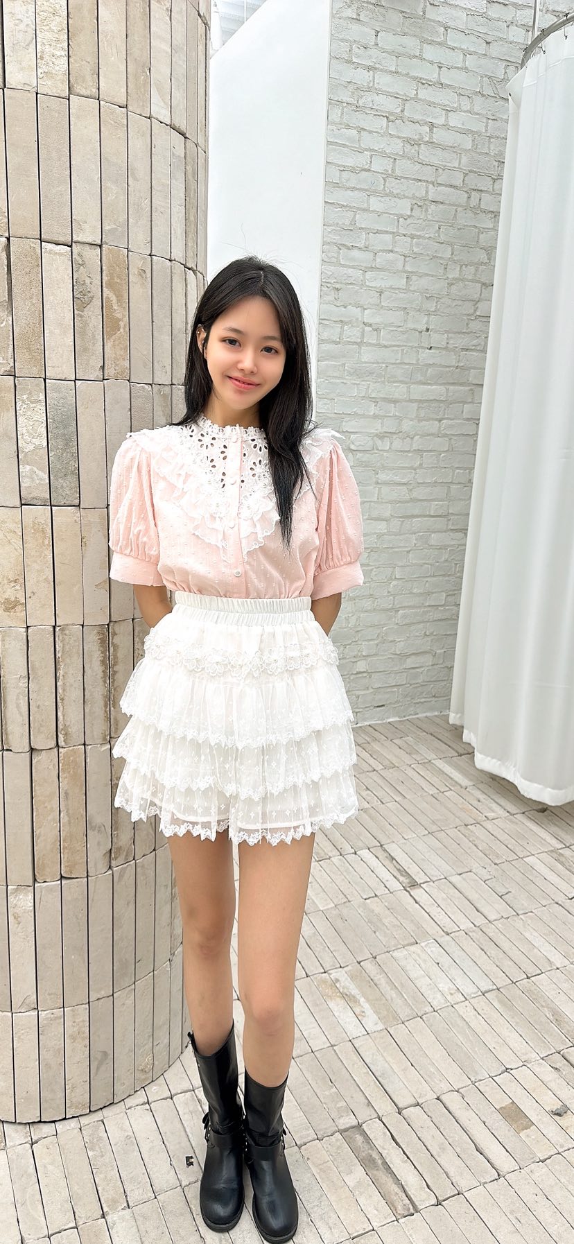 YARD韓國直郵女裝新款熱賣推薦時尚職業休閑26春夏襯衫蕾絲衫YARD襯衫/蕾絲衫