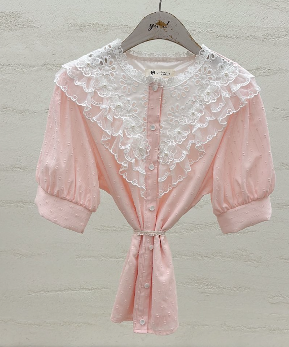 YARD韓國直郵女裝新款熱賣推薦時尚職業休閑26春夏襯衫蕾絲衫YARD襯衫/蕾絲衫圖色2