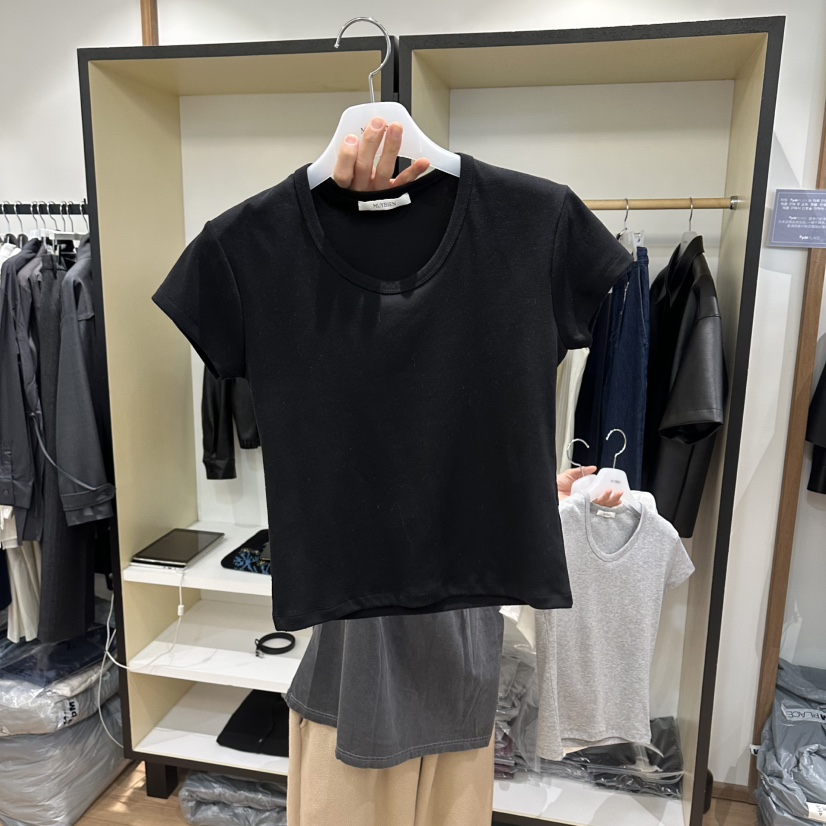 MUYBIEN韓國直郵實拍女士新款推薦職業熱賣休閑時尚人氣T恤MUYBIENT恤圖色3