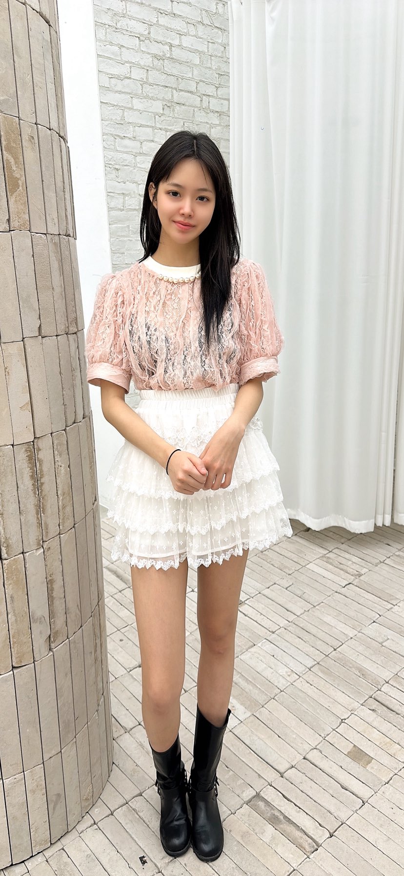 YARD韓國東大門代購女裝新品26春夏時尚熱賣職業襯衫蕾絲衫YARD襯衫/蕾絲衫