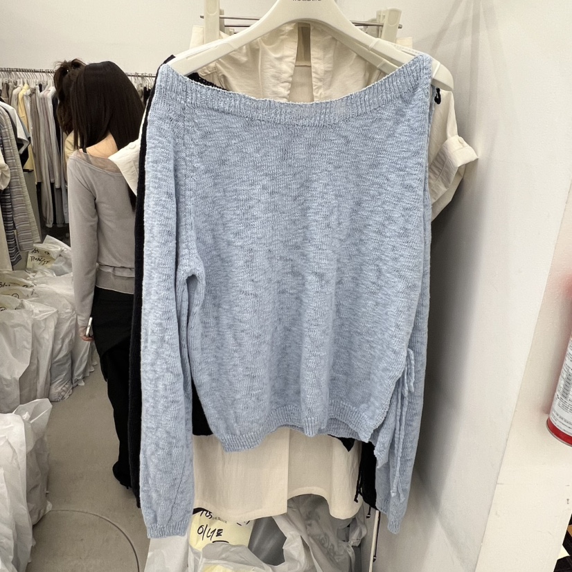 BREATHE韓國代購女士新品推薦26春夏職業針織衫不含腰帶鏤空BREATHE針織衫圖色1