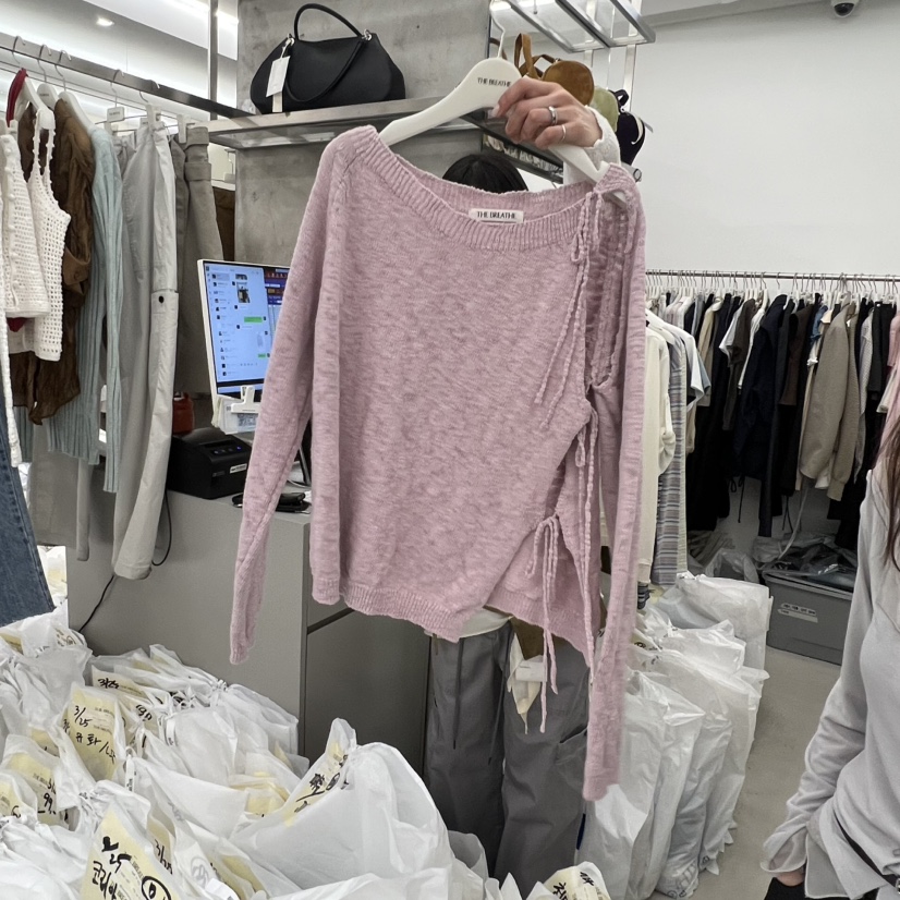 BREATHE韓國代購女士新品推薦26春夏職業針織衫不含腰帶鏤空BREATHE針織衫圖色3