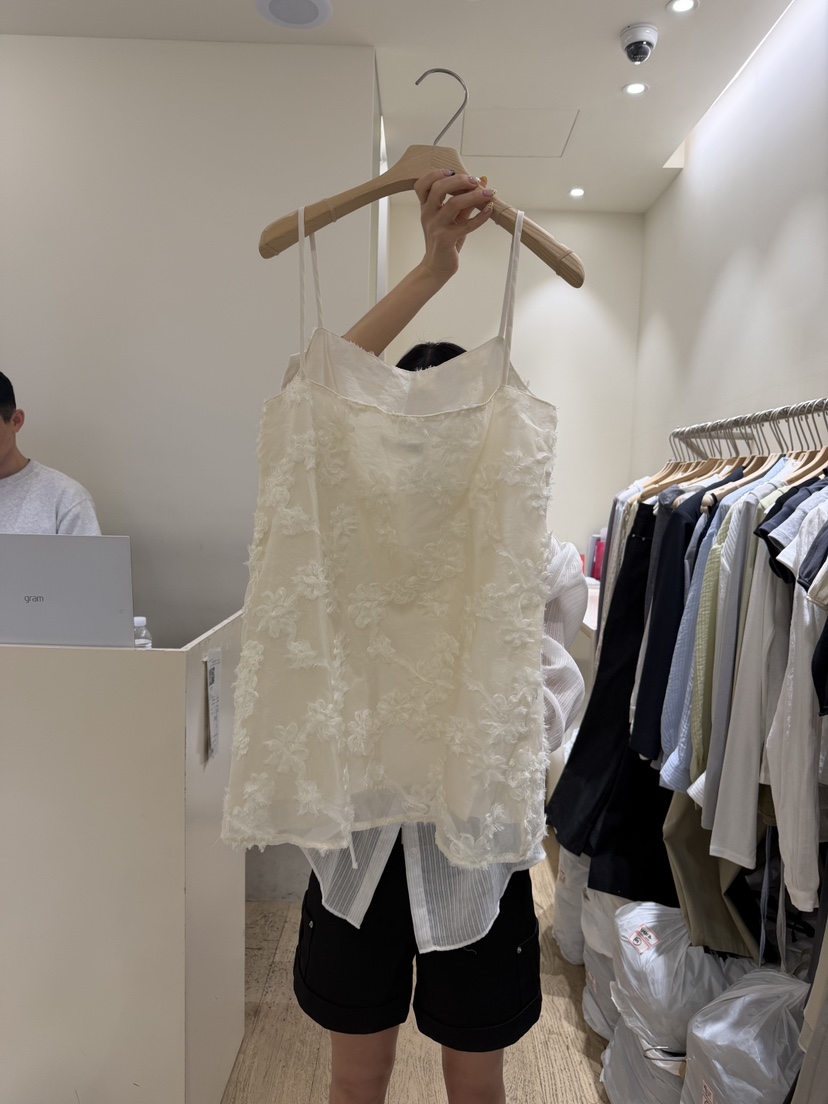 FLOWER-L韓國代購女裝新品熱賣人氣職業休閑時尚吊帶背心FLOWER-L吊帶/背心