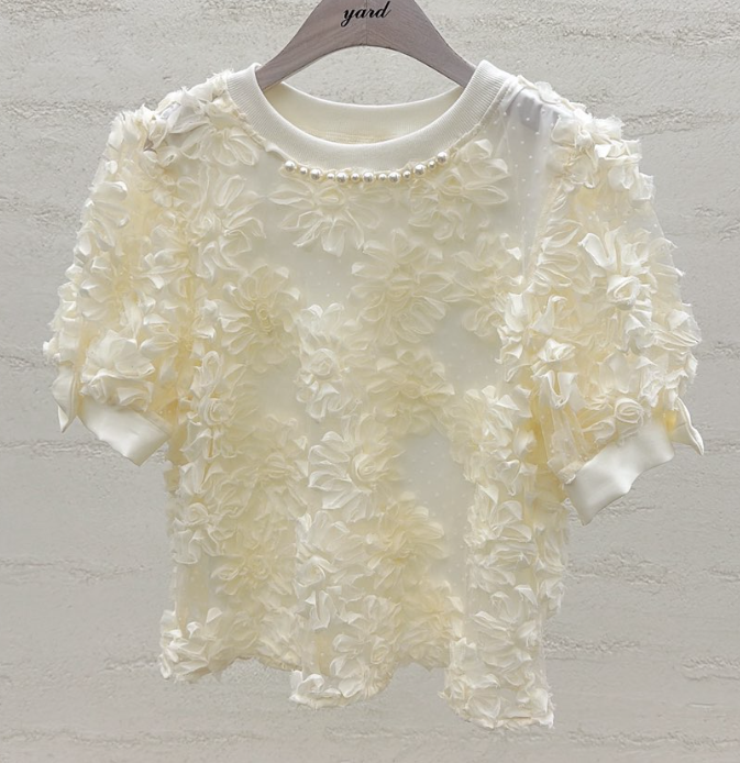 YARD韓國直郵女裝新款熱賣休閑時尚推薦人氣26春夏襯衫蕾絲衫YARD襯衫/蕾絲衫圖色1