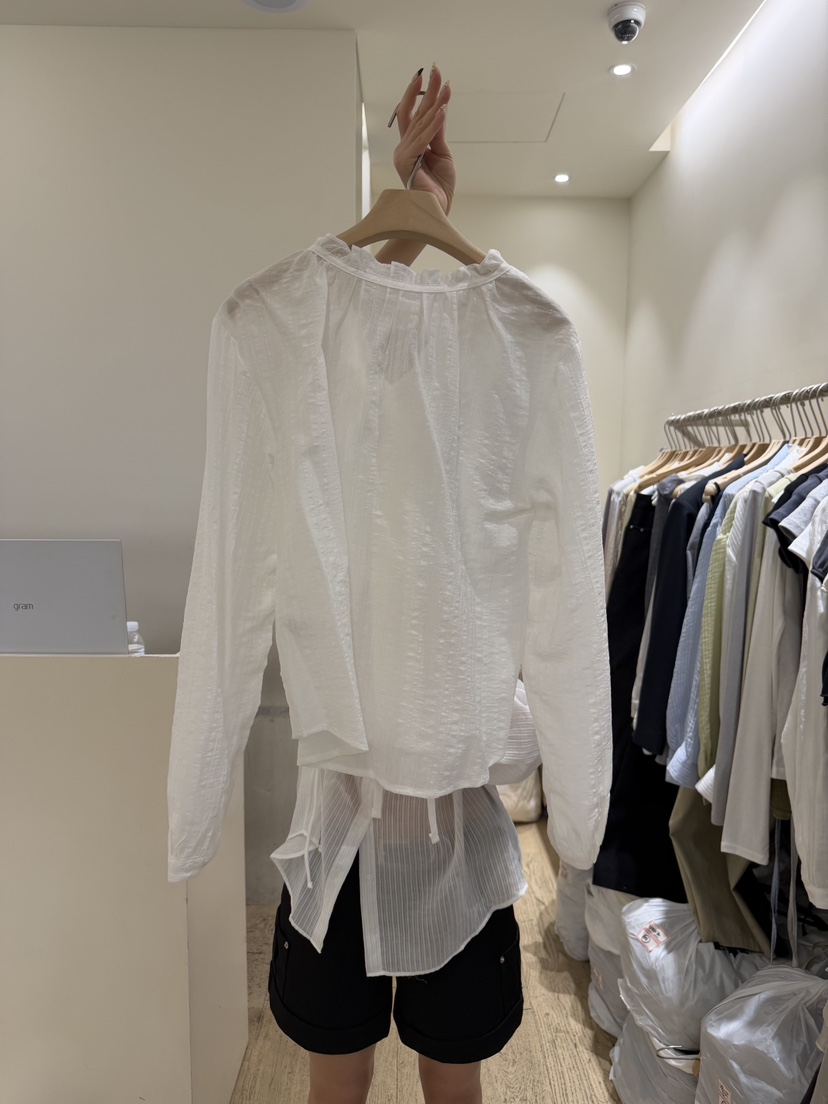 FLOWER-L韓國直郵實拍女裝新款時尚休閑職業熱賣襯衫蕾絲衫FLOWER-L襯衫/蕾絲衫