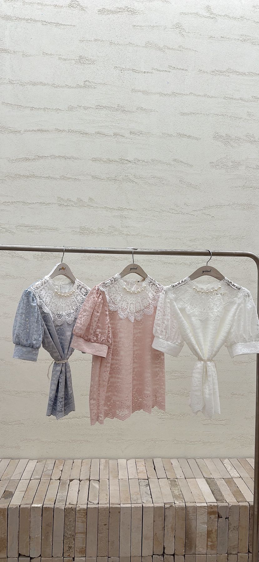 YARD韓國直郵女士新品時尚熱賣26春夏休閑推薦襯衫蕾絲衫YARD襯衫/蕾絲衫