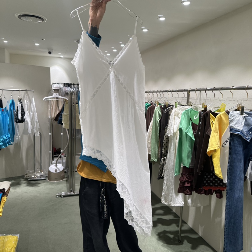 JERRY HALL-P韓國直郵女士新款26春夏連衣裙不含項鏈蕾絲長款JERRY HALL連衣裙圖色1