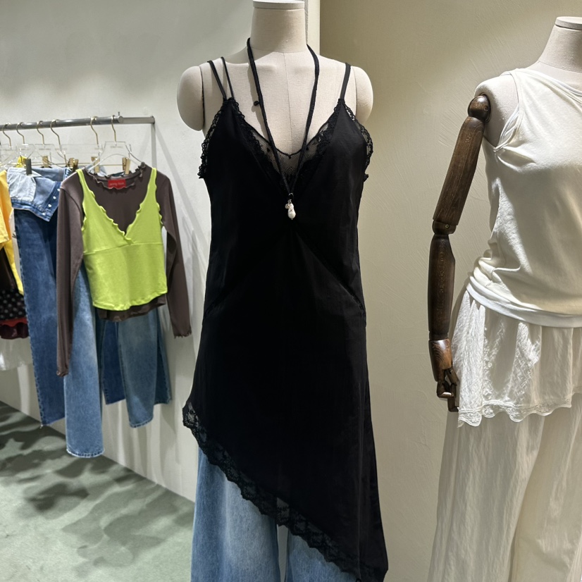 JERRY HALL-P韓國直郵女士新款26春夏連衣裙不含項鏈蕾絲長款JERRY HALL連衣裙圖色2