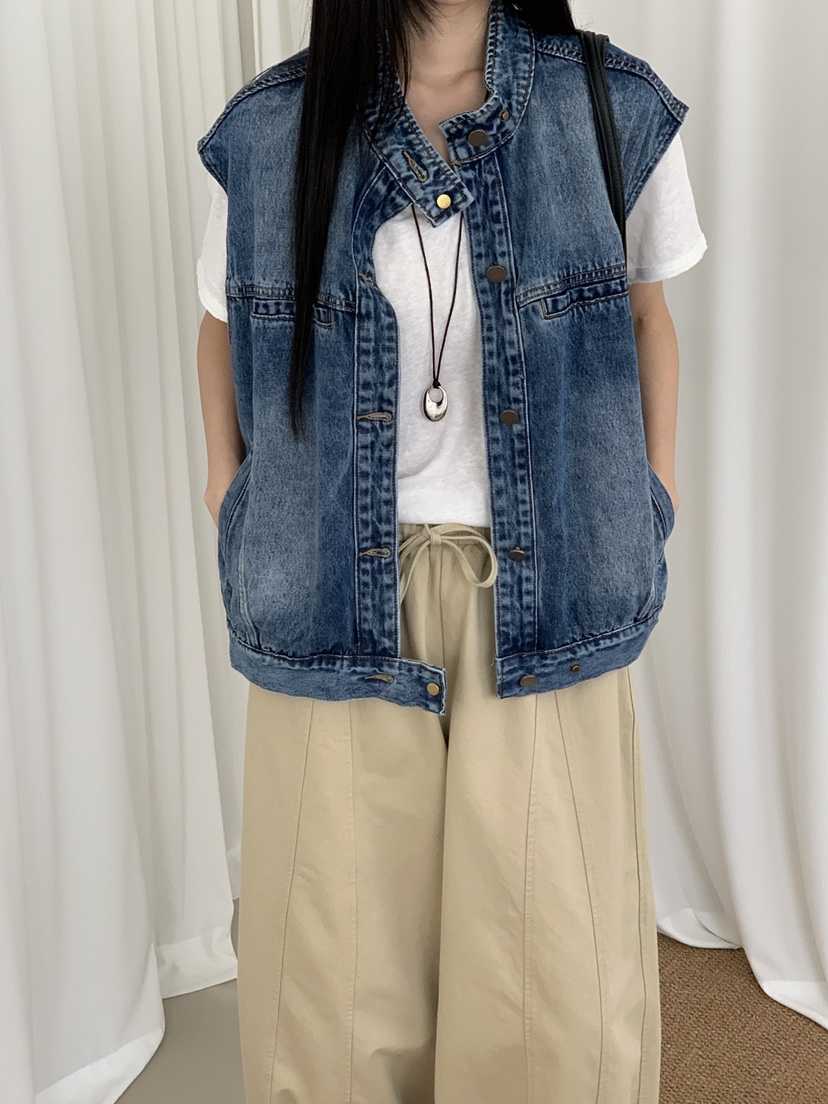 RIVER RAIN韓國直郵女士新款時尚職業推薦26春夏休閑馬甲RIVER RAIN馬甲