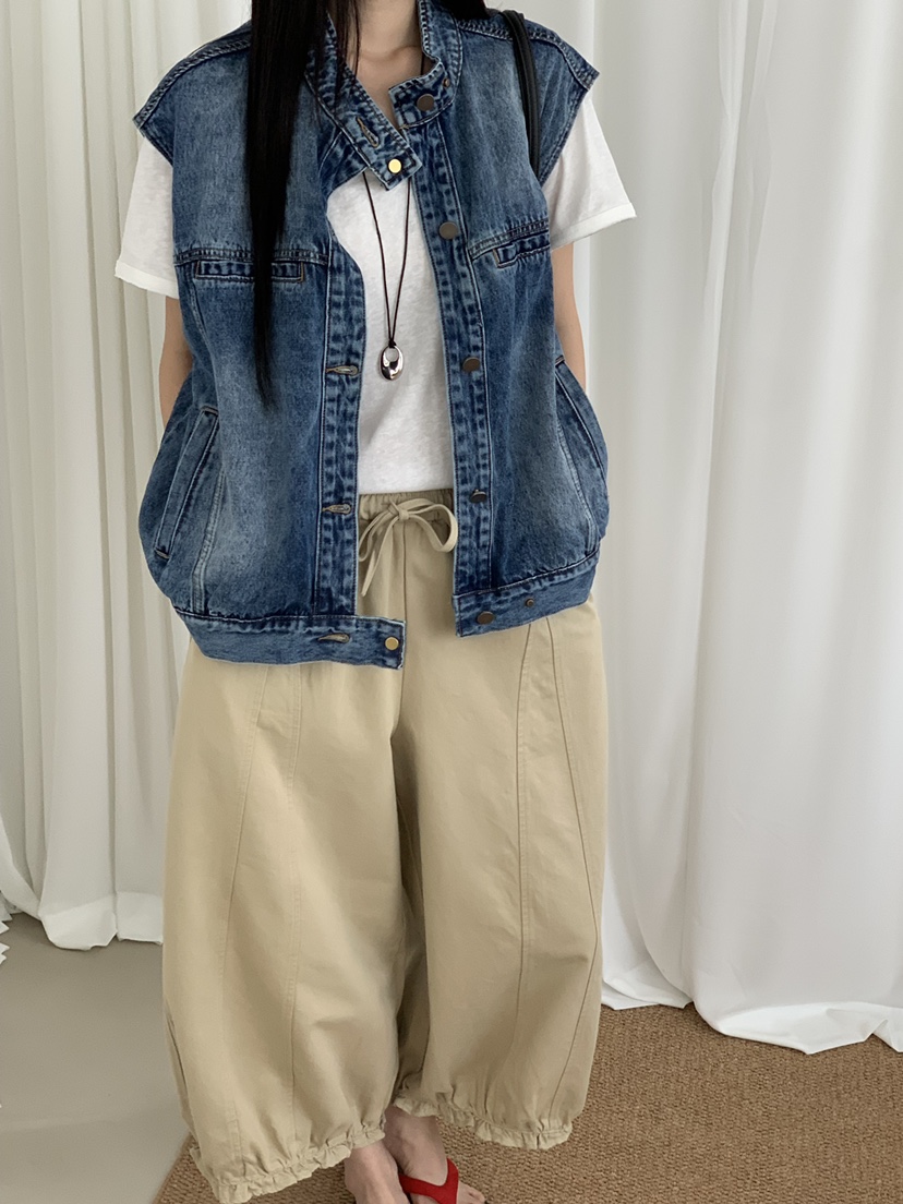 RIVER RAIN韓國直郵女士新款時尚職業推薦26春夏休閑馬甲RIVER RAIN馬甲