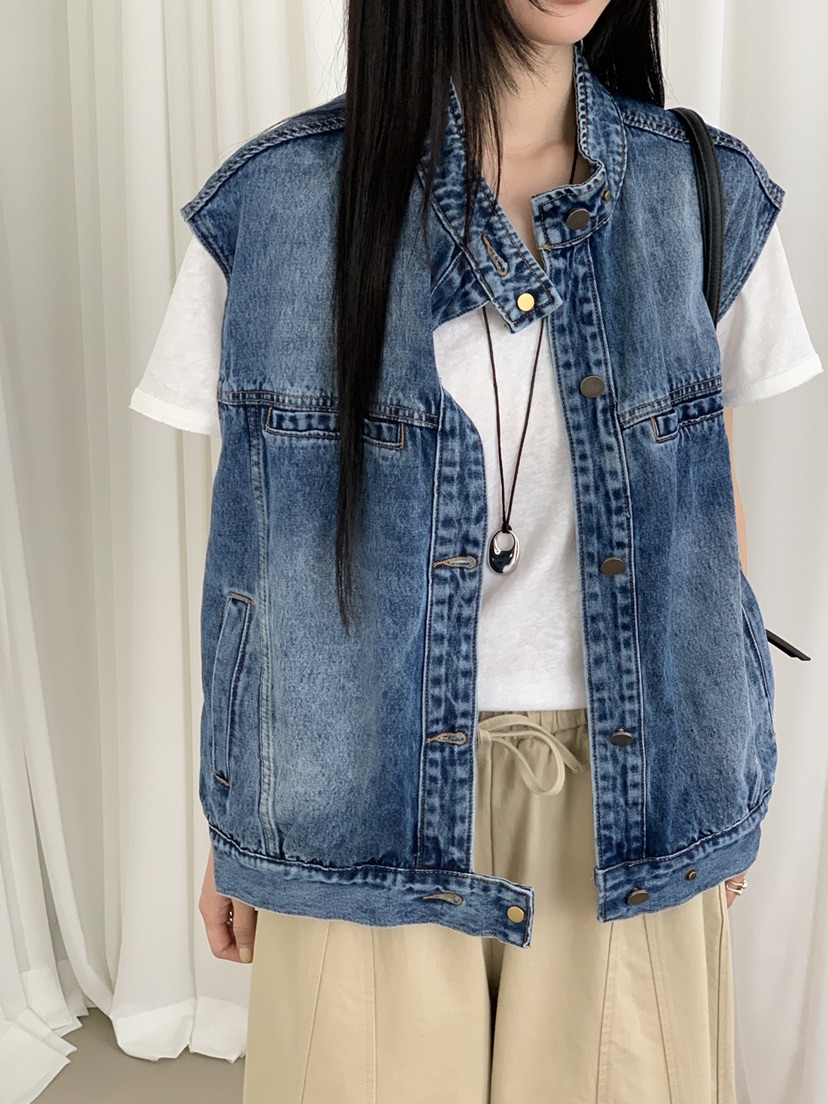 RIVER RAIN韓國直郵女士新款時尚職業推薦26春夏休閑馬甲RIVER RAIN馬甲