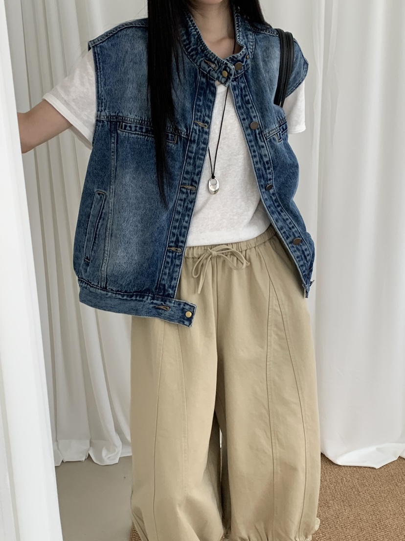 RIVER RAIN韓國直郵女士新款時尚職業推薦26春夏休閑馬甲RIVER RAIN馬甲