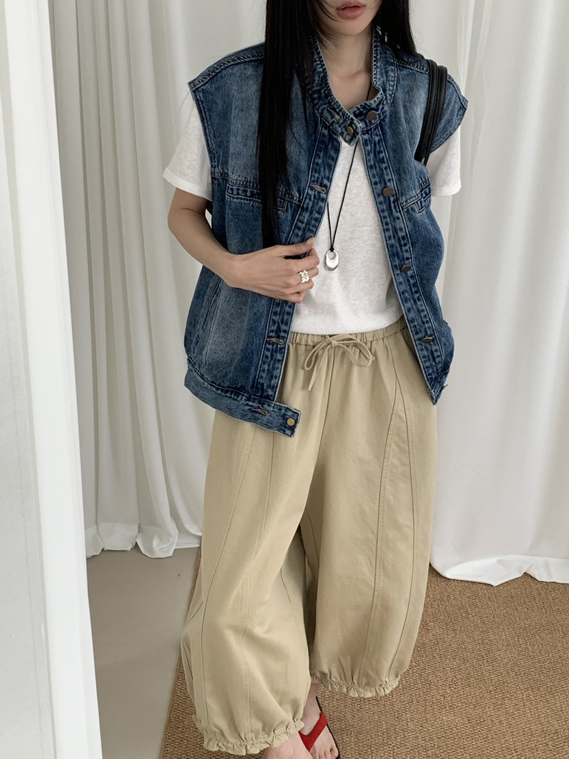 RIVER RAIN韓國直郵女士新款時尚職業推薦26春夏休閑馬甲RIVER RAIN馬甲