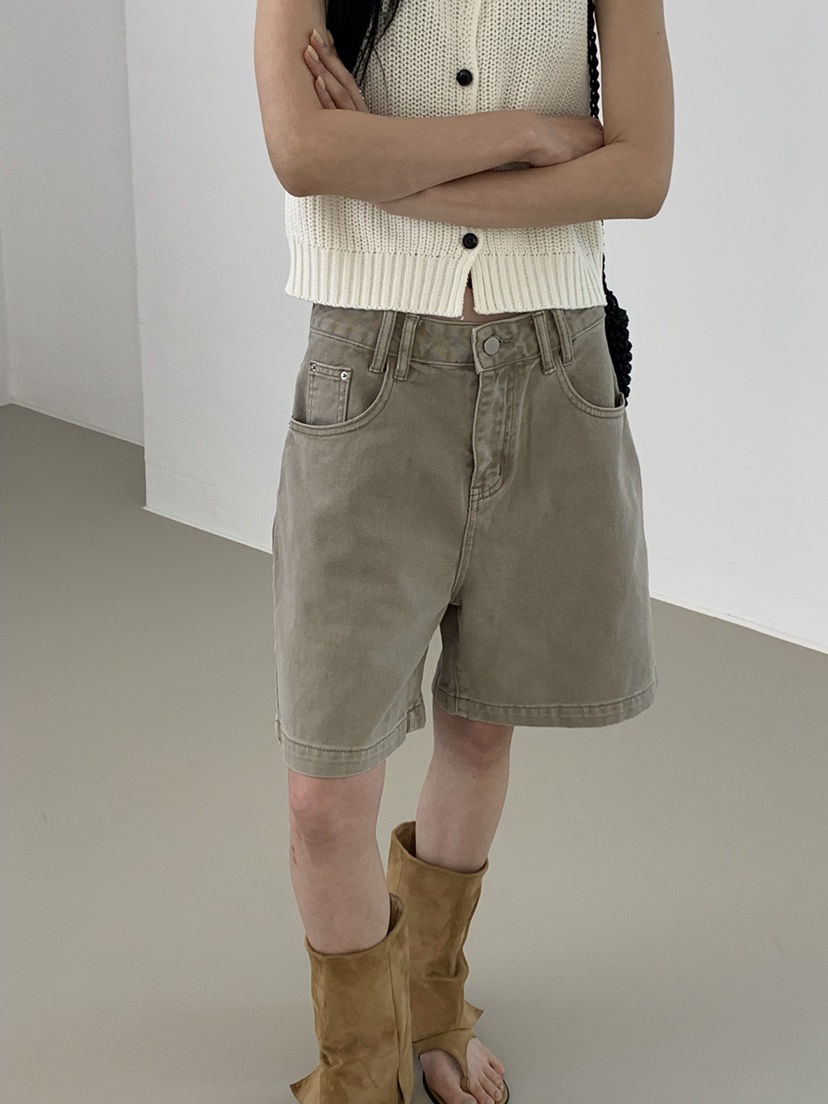 RIVER RAIN韓國直郵女裝新款26春夏休閑時尚人氣職業短褲RIVER RAIN短褲