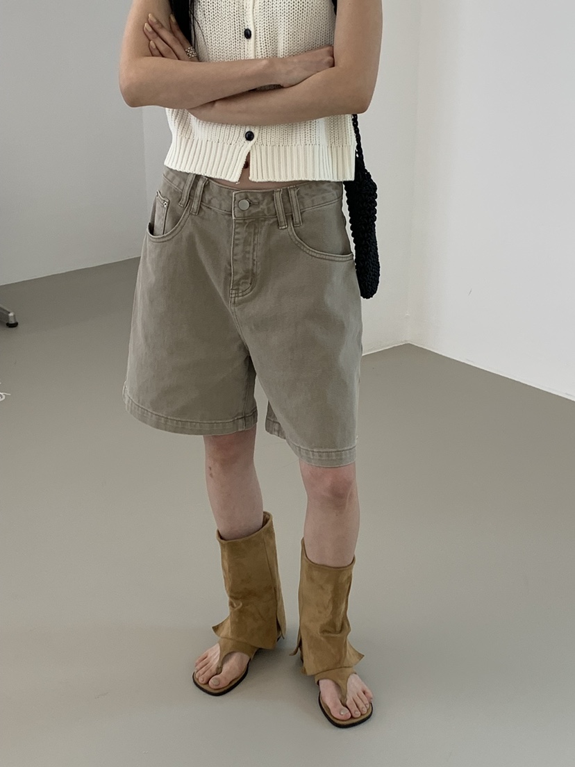 RIVER RAIN韓國直郵女裝新款26春夏休閑時尚人氣職業短褲RIVER RAIN短褲