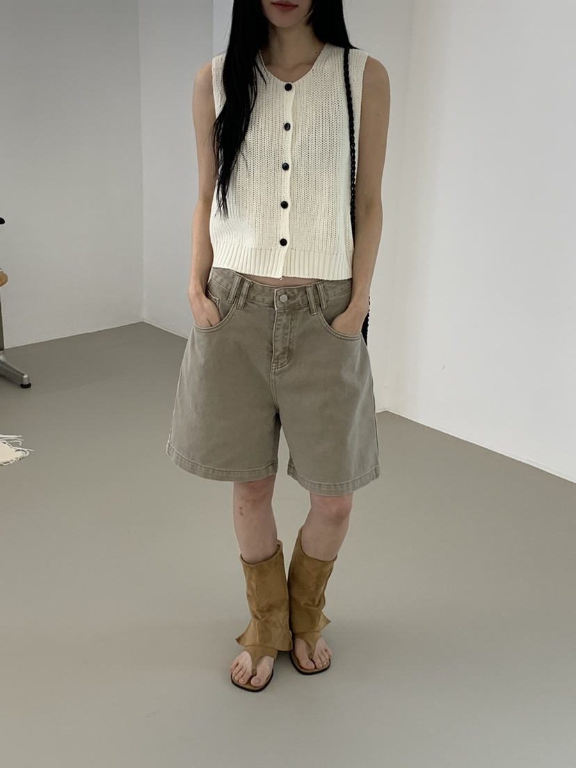 RIVER RAIN韓國直郵女裝新款26春夏休閑時尚人氣職業短褲RIVER RAIN短褲