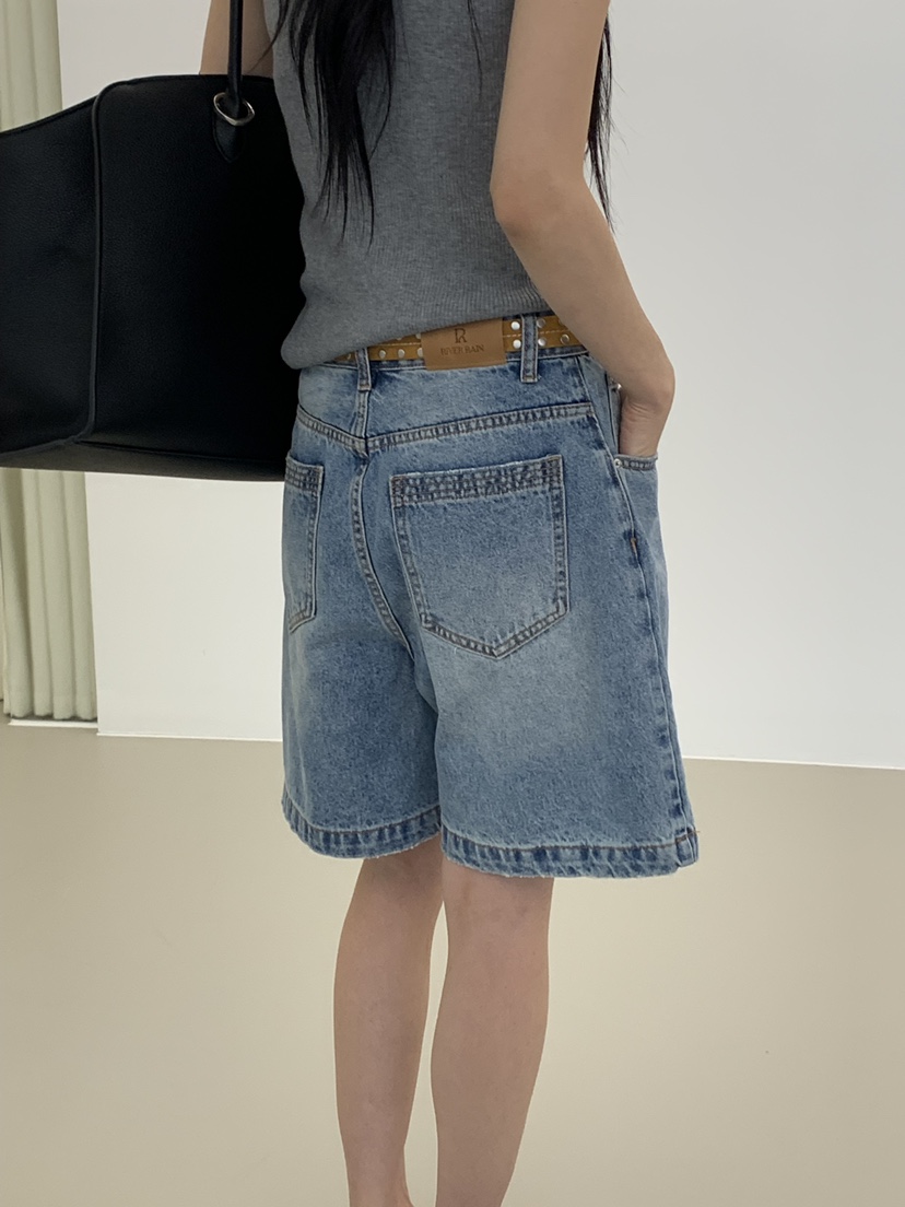 RIVER RAIN韓國直郵女裝新款26春夏休閑時尚人氣職業短褲RIVER RAIN短褲