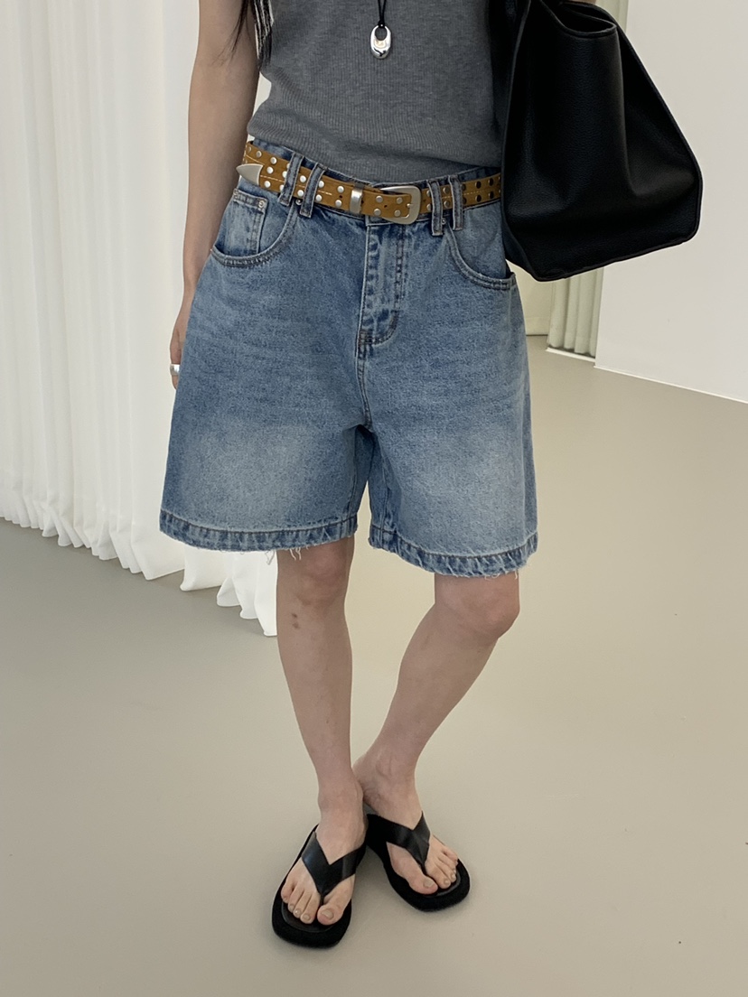 RIVER RAIN韓國直郵女裝新款26春夏休閑時尚人氣職業短褲RIVER RAIN短褲