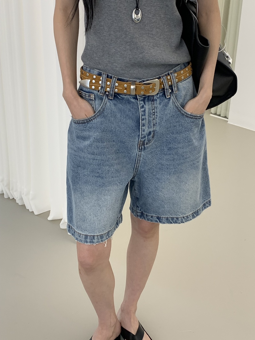 RIVER RAIN韓國直郵女裝新款26春夏休閑時尚人氣職業短褲RIVER RAIN短褲