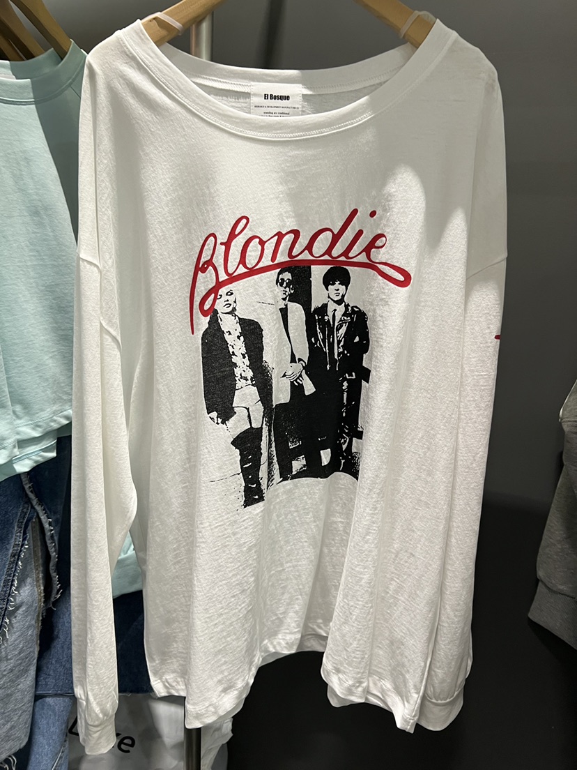 EL BOSQUE韓國代購女裝新款人氣休閑26春夏時尚推薦長袖T恤EL BOSQUE長袖T恤圖色1