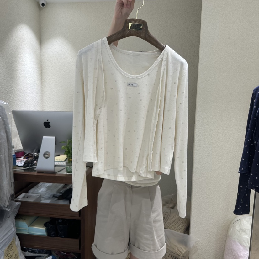 EMPTY韓國直郵實拍女士新品26春夏人氣休閑時尚職業熱賣套裝EMPTY套裝圖色2