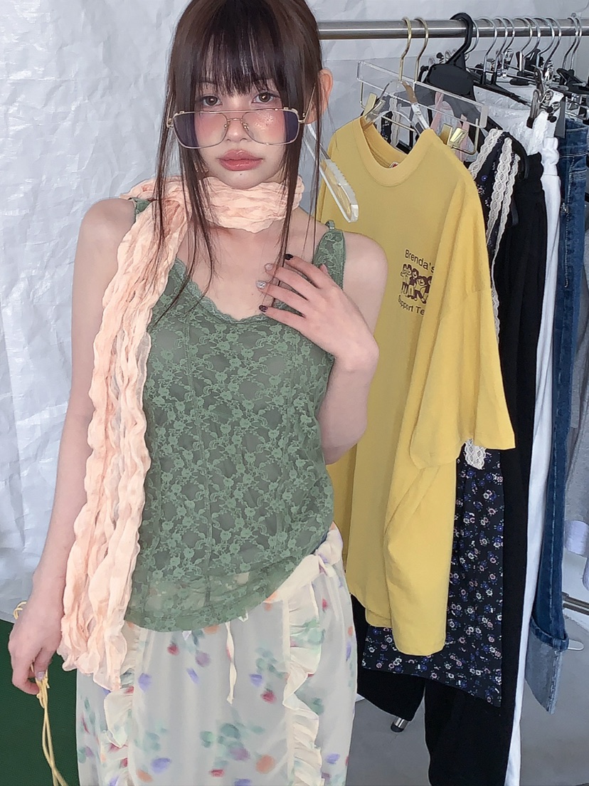 JKICHI韓國東大門代購女士新款熱賣吊帶背心不含內搭蕾絲JKICHI吊帶/背心