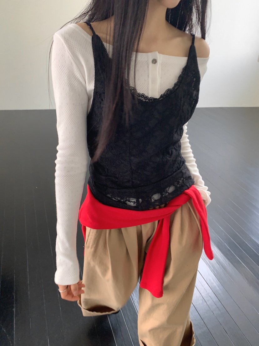 JKICHI韓國東大門代購女士新款熱賣吊帶背心不含內搭蕾絲JKICHI吊帶/背心