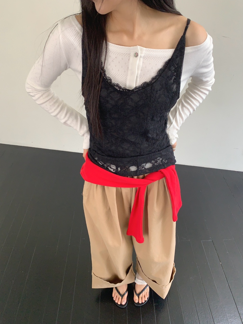 JKICHI韓國東大門代購女士新款熱賣吊帶背心不含內搭蕾絲JKICHI吊帶/背心