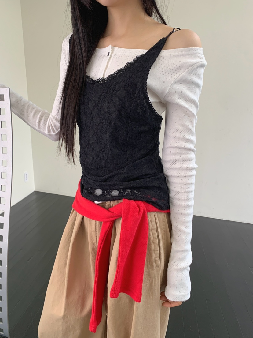 JKICHI韓國東大門代購女士新款熱賣吊帶背心不含內搭蕾絲JKICHI吊帶/背心