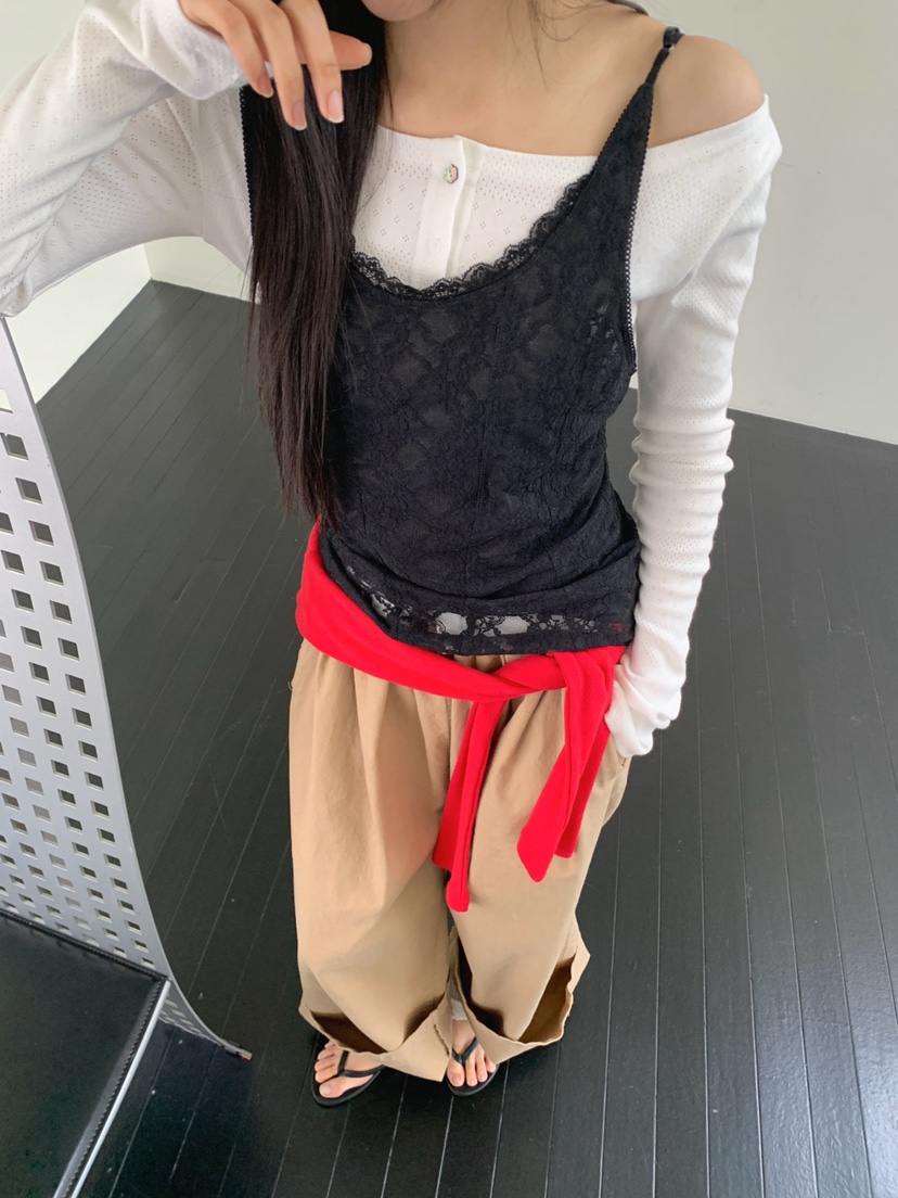 JKICHI韓國東大門代購女士新款熱賣吊帶背心不含內搭蕾絲JKICHI吊帶/背心