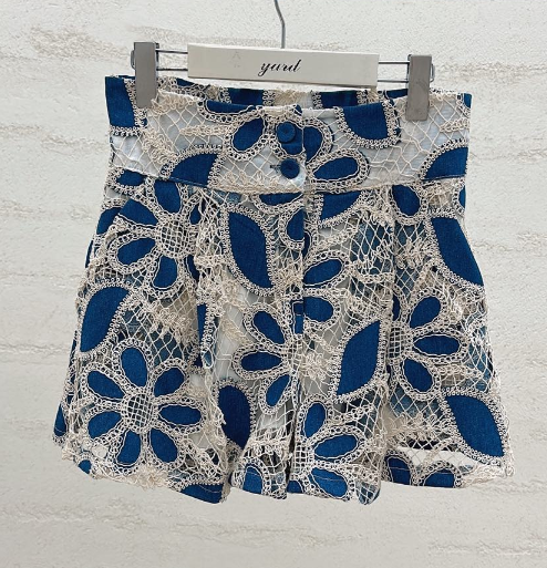 YARD韓國代購女裝新款26春夏休閑人氣熱賣時尚推薦短褲刺繡YARD短褲圖色1