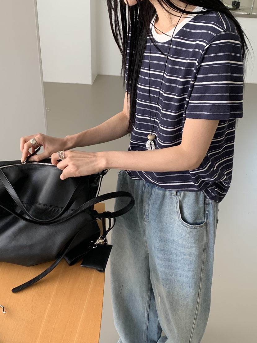 RIVER RAIN韓國東大門代購女士新品熱賣推薦職業26春夏T恤RIVER RAINT恤