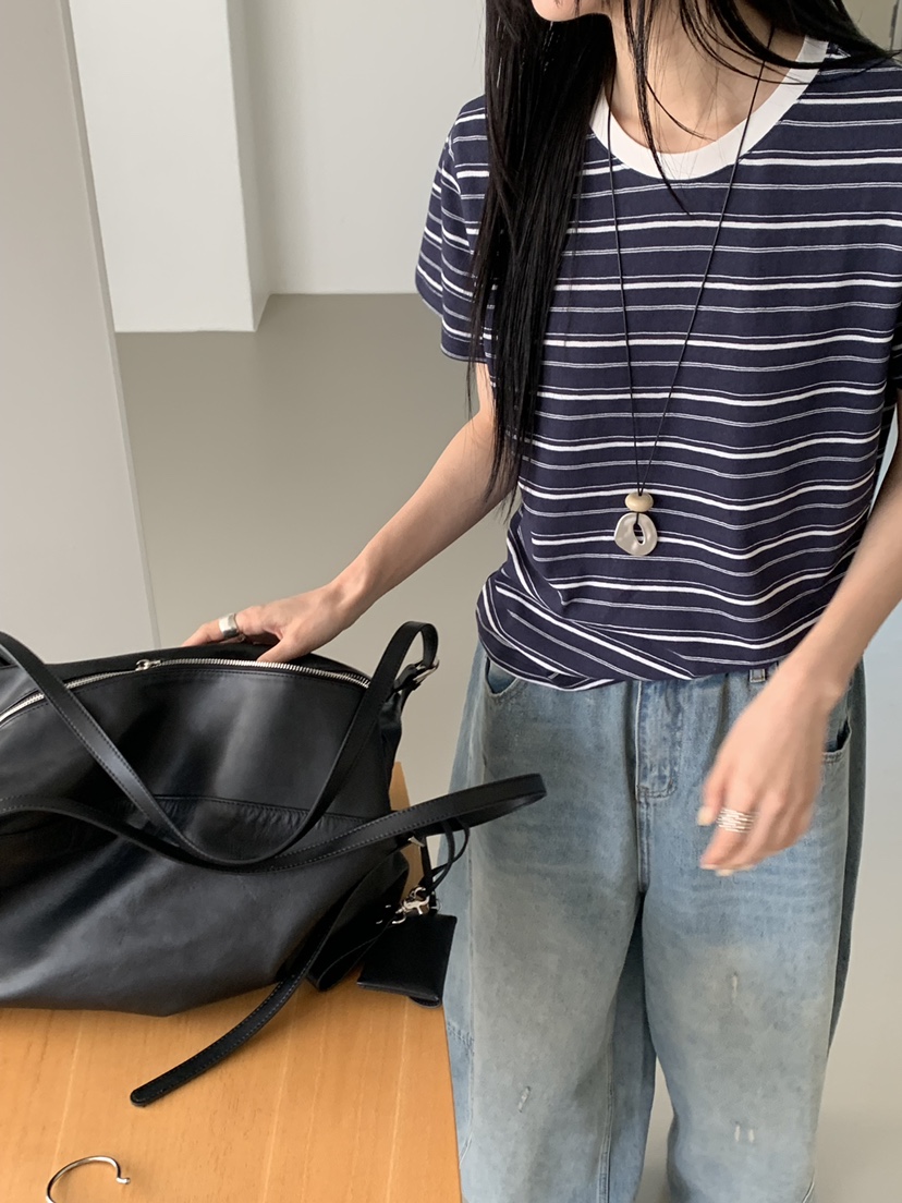 RIVER RAIN韓國東大門代購女士新品熱賣推薦職業26春夏T恤RIVER RAINT恤