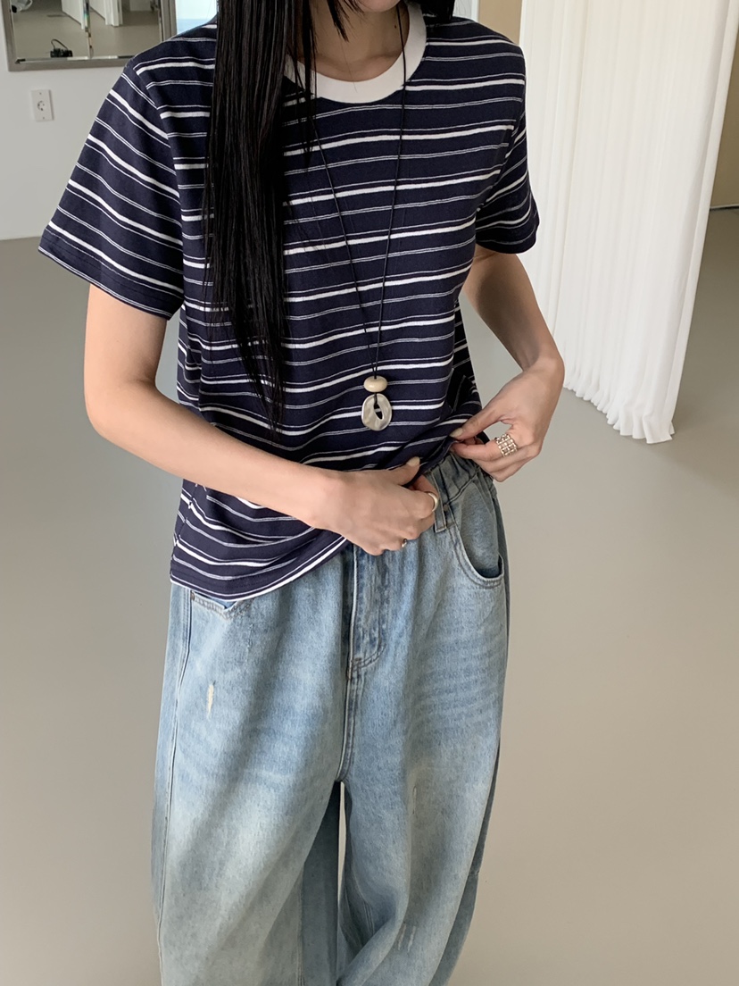 RIVER RAIN韓國東大門代購女士新品熱賣推薦職業26春夏T恤RIVER RAINT恤