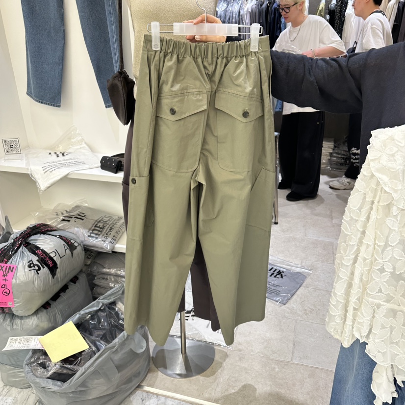 MIXXIN韓國直郵女士新品休閑26春夏職業人氣時尚休閑褲口袋MIXXIN休閑褲