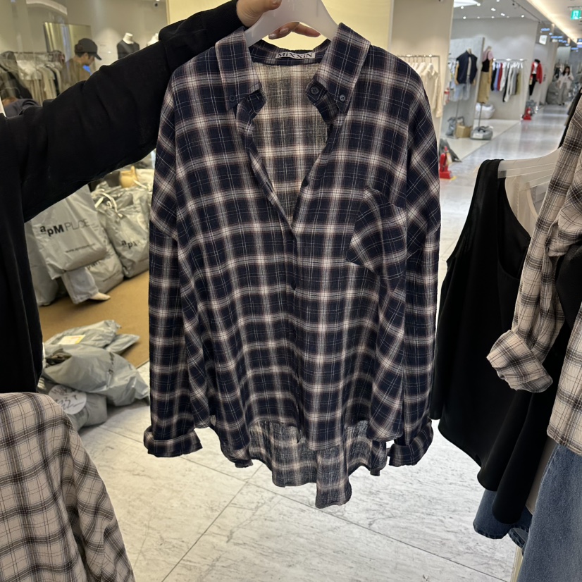 MIXXIN韓國東大門直郵女士新品職業時尚26春夏襯衫蕾絲衫MIXXIN襯衫/蕾絲衫圖色3